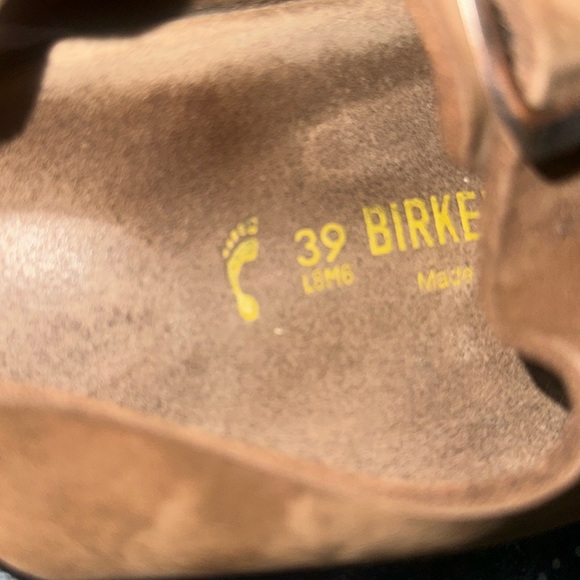 Birkenstock Milano Brown Leather Two Strap Slingback Sandals Size 39 - Picture 4 of 4